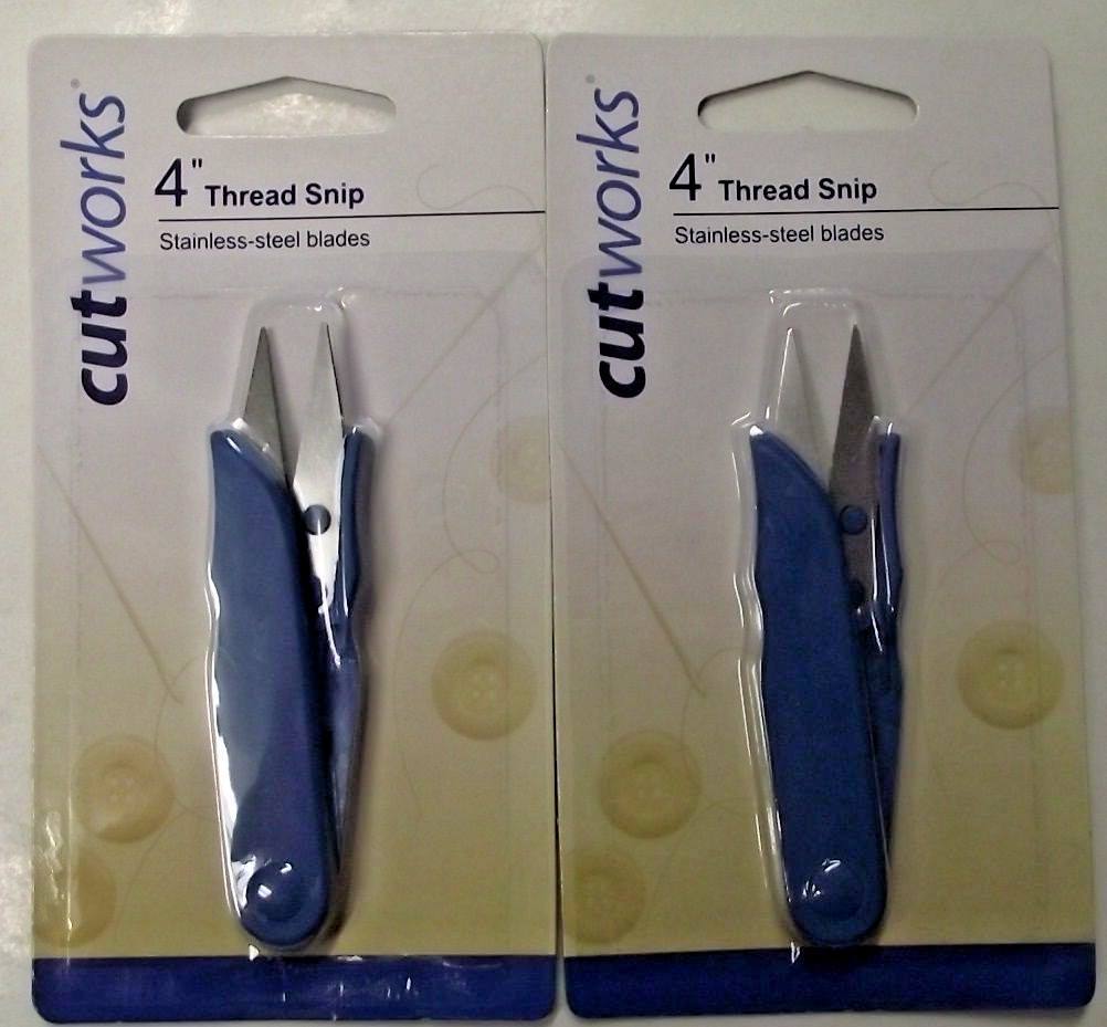 Cutworks 150230 4" Thread Snips Stainless Steel Blades 2pcs.