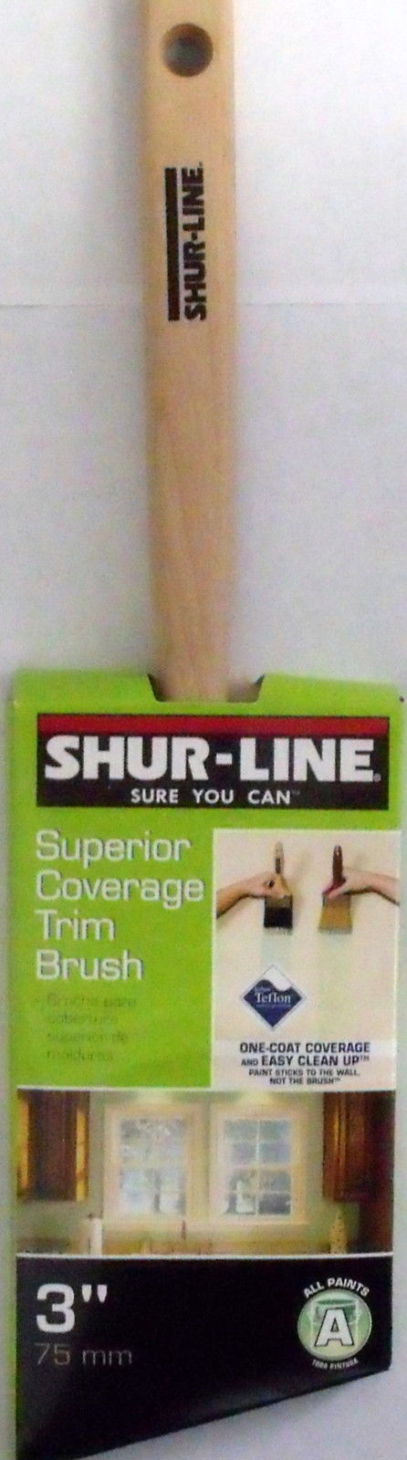 Shur-Line Premium 3" Wood Handle Paint Brush 55536