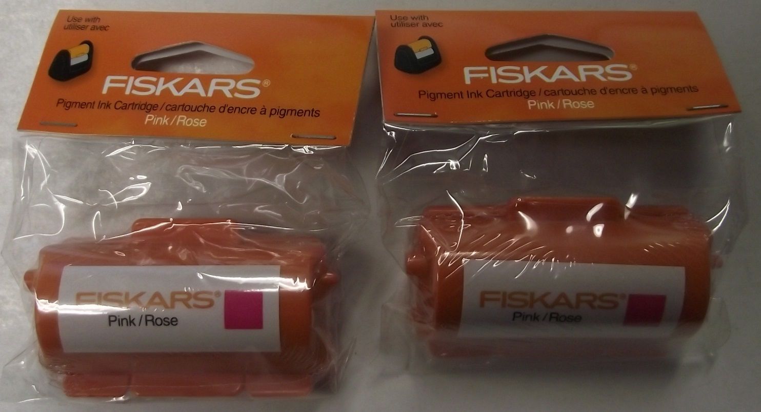 Fiskars 01-005697 Continuous Stamp Wheel Ink Cartridge pink 2pcs.