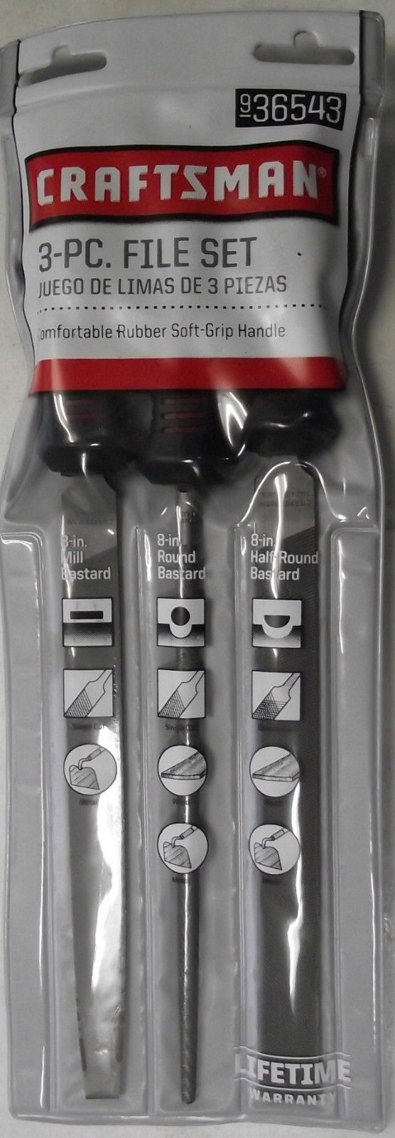 Craftsman 36543 3 Piece Handle File Set