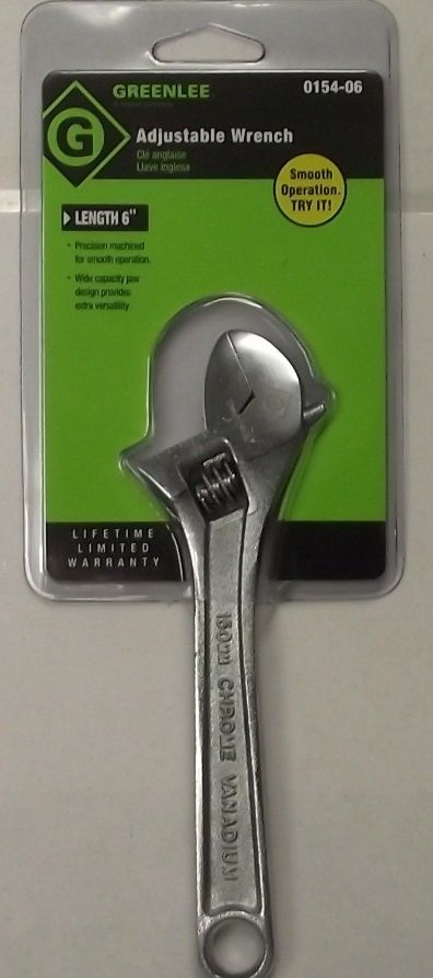 Greenlee 0154-06 6" Adjustable Wrench