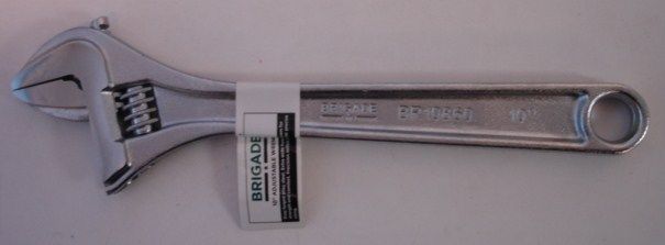 Brigade BR10860 10" Chrome Adjustable Wrench