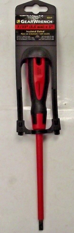 Gearwrench 80049 Insulated Screwdriver 7/32" x 5"
