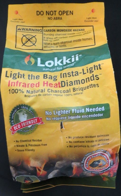 Lokkii 73997 100% Natural Infrared Heat Diamonds Barbeque Charcoal 3lb. Bag