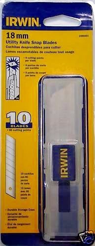 Irwin 2086401 18mm Utility Snap Blades 1 - 10 Pack Blades