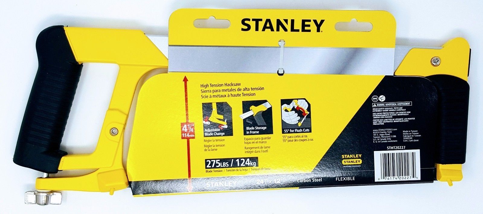 Stanley STHT20227 12" High Tension Hack Saw Frame