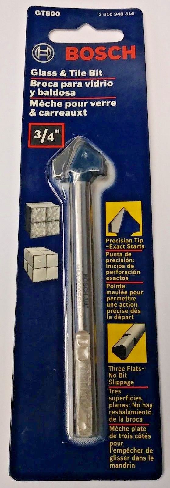 Bosch GT800 3/4" Glass & Tile Bit #25