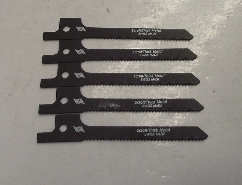 Vermont American 9930101 3" x 17T Recip Blades Scroll Thick Metal Swiss 5pcs