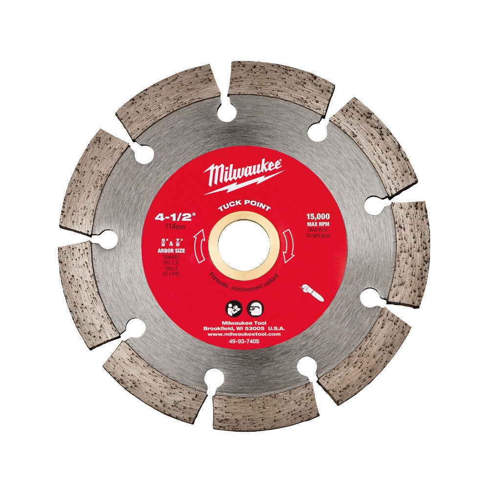 Milwaukee 49-93-7405 4-1/2" Tuck Point Segmented Saw Blade