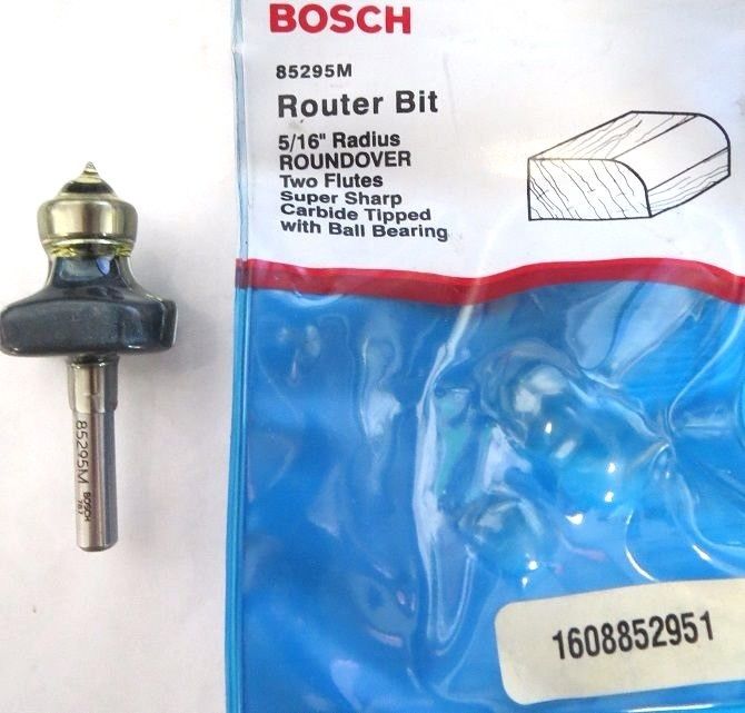 Bosch 85295M 5/16" Radius 1/4" Shank Carbide Tipped Roundover Router Bit USA