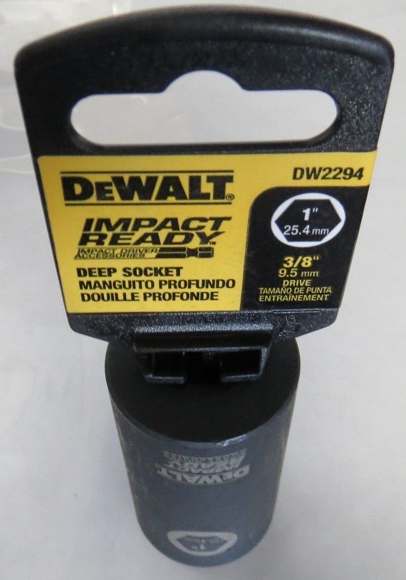 DeWalt DW2294 1" Impact Ready Deep Socket for 3/8" Dr