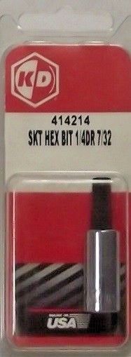 KD Tools 414214 7/32" Hex Bit Socket 1/4" Drive USA