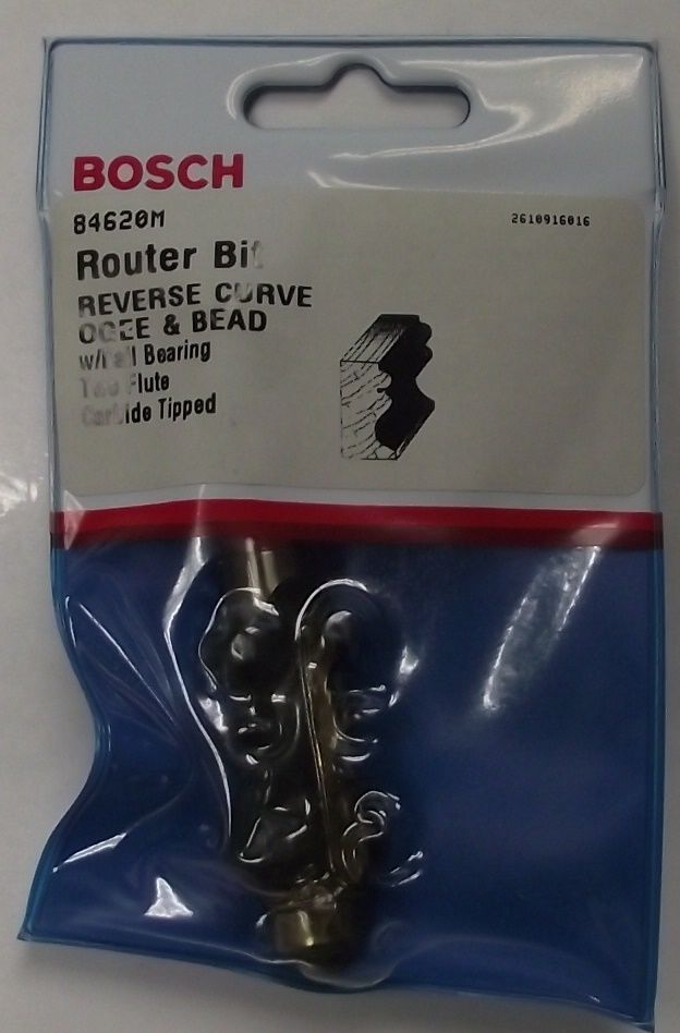 Bosch 84620M 15/16" Diameter 1-3/8" Cut Reverse Curve Ogee & Bead Router USA