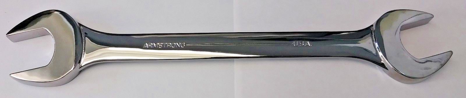 Armstrong Full Polish Open End Wrench 1-1/8 x 1-1/4" USA 26-172