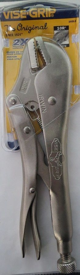 Irwin Vise Grip 10R 1-5/8" Jaw Capacity 10" Straight Jaw Locking Plier 102L3