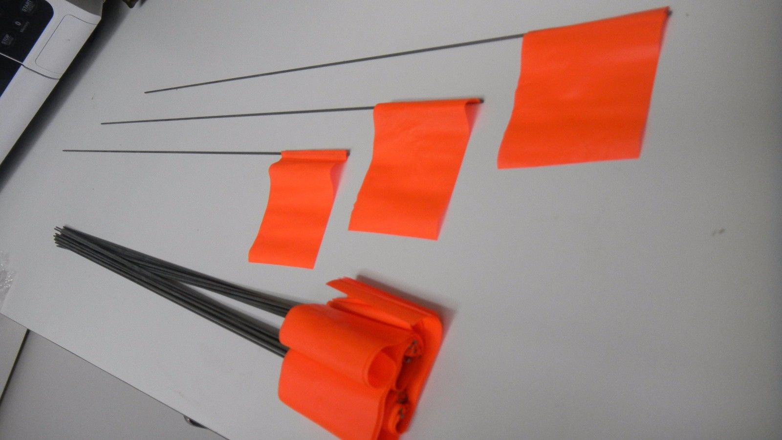 Irwin 4935206 Orange Glo Survey Stake Flags (Bundle of 25)