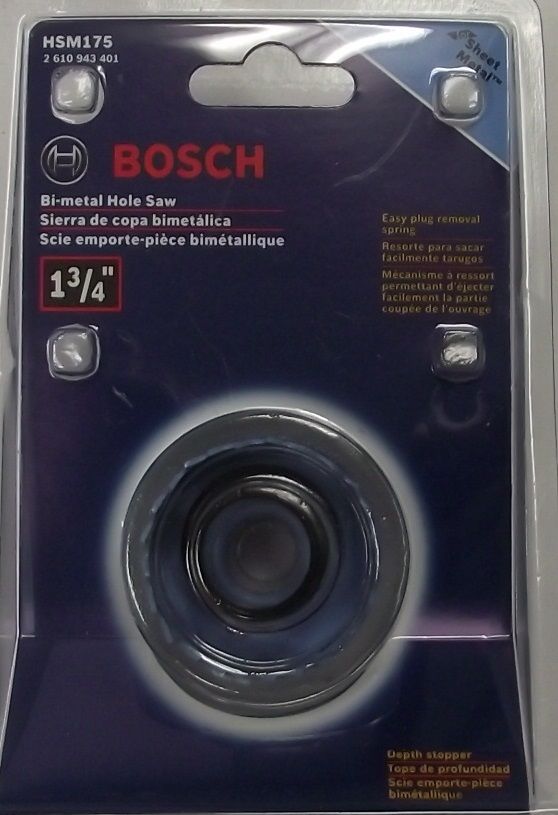 Bosch 1-3/4" Bi-metal Hole Saw For Sheet Metal HSM175
