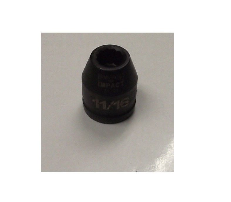 Armstrong 21-122 3/4-Inch Drive 12 Point 11/16-Inch Impact Socket USA