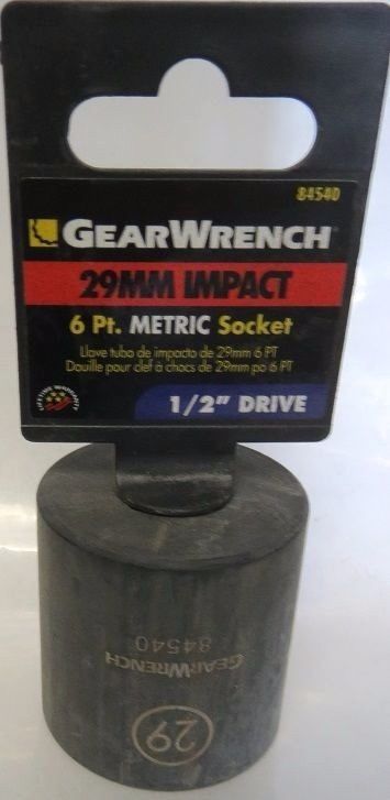 GearWrench 84540 29mm Impact 6 Point 1/2" Drive Socket