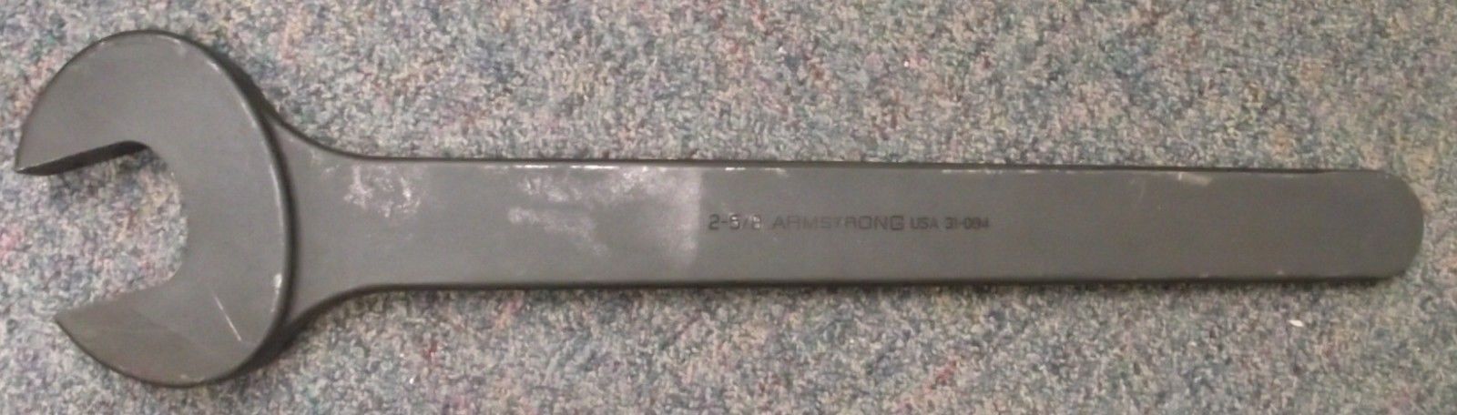 Armstrong 31-084 2-5/8" Carbon Steel Single Head Open End Wrench USA