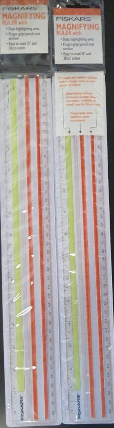 Fiskars 89177397 Ruler 2 Packs (cosmetic damage)