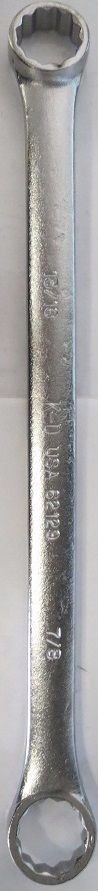 KD Tools 62129 12pt. Long Box End Wrench 7/8 x 13/16 USA