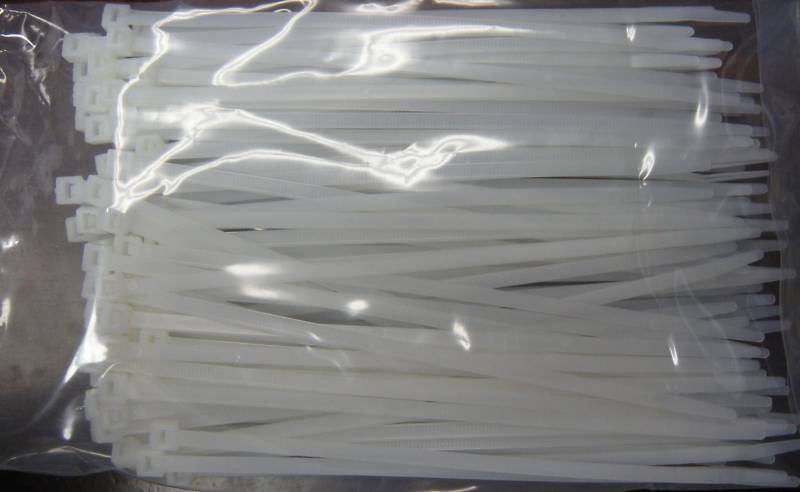 3M Natural Cable Ties 7 1/2" 100pcs. Made in the USA