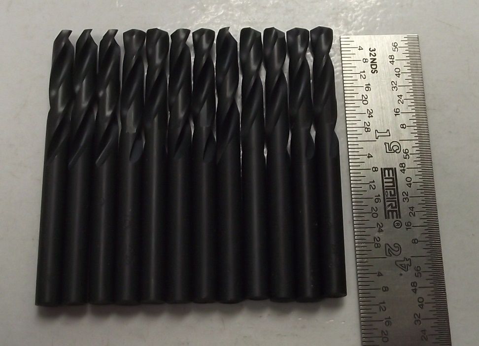 Irwin 20105 #5 Black Oxide 135 Degree Screw Machine Wire Gauge Drill Bits 12pcs.