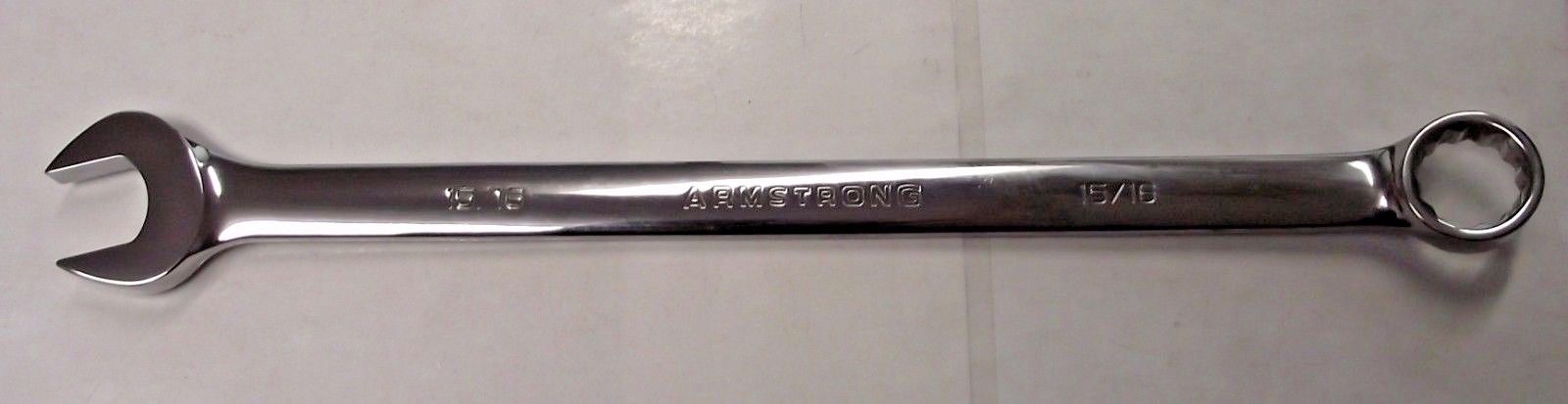 Armstrong 25-430 15/16" Full Polish Extra Long Combination Wrench 12 Point USA
