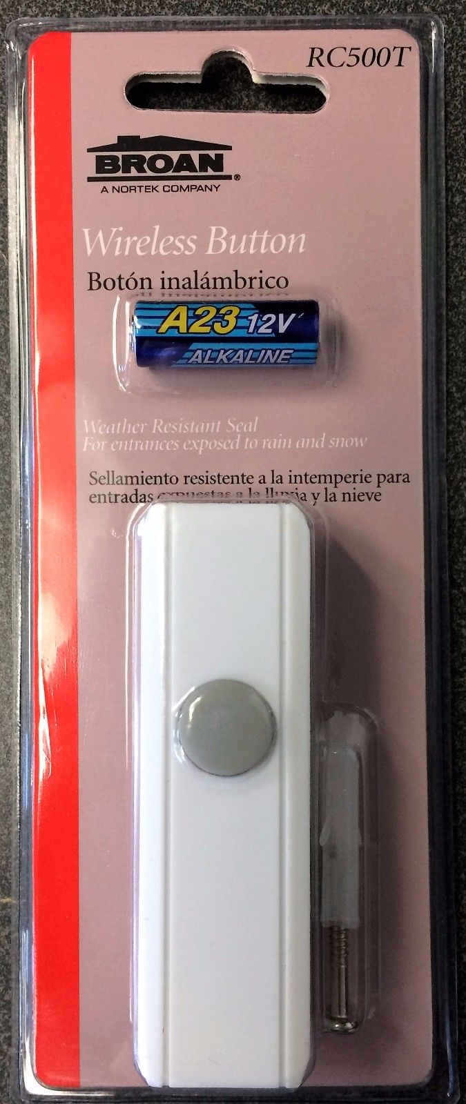 Broan RC500T Wireless Doorbell Button