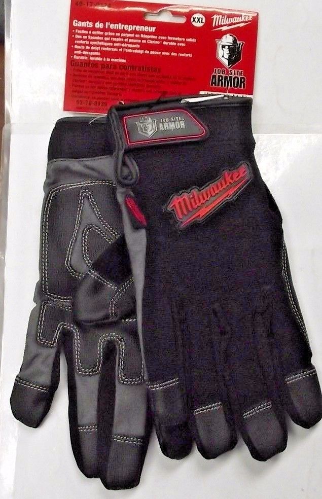 Milwaukee Gloves Contractor Job Site Armor 49-17-0134 XXL