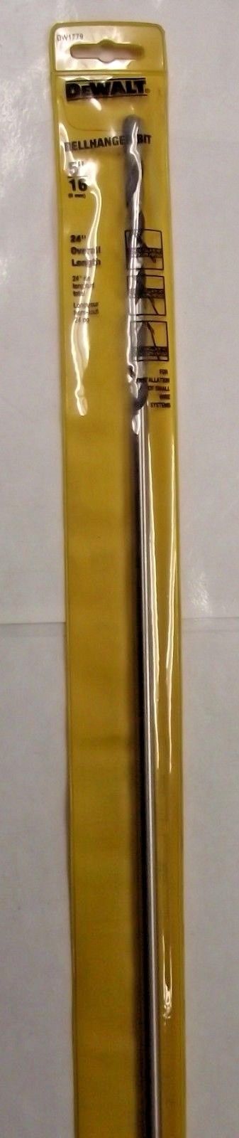 DEWALT DW1779 5/16" x 24" Bell Hanger Drill Bit