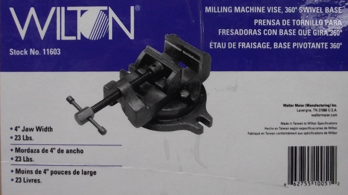 Wilton 11603 4" Milling Machine Vise With Swivel Base