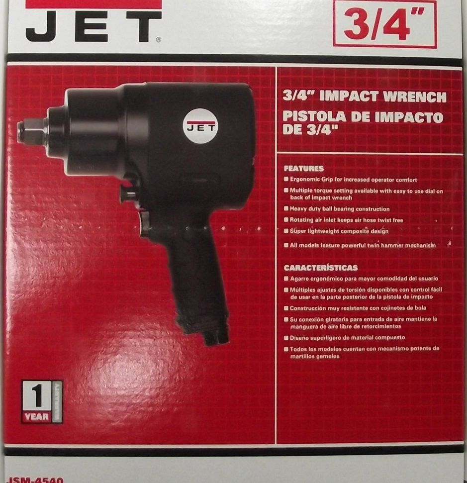 JET JSM-4540 3/4" Pneumatic Impact Wrench