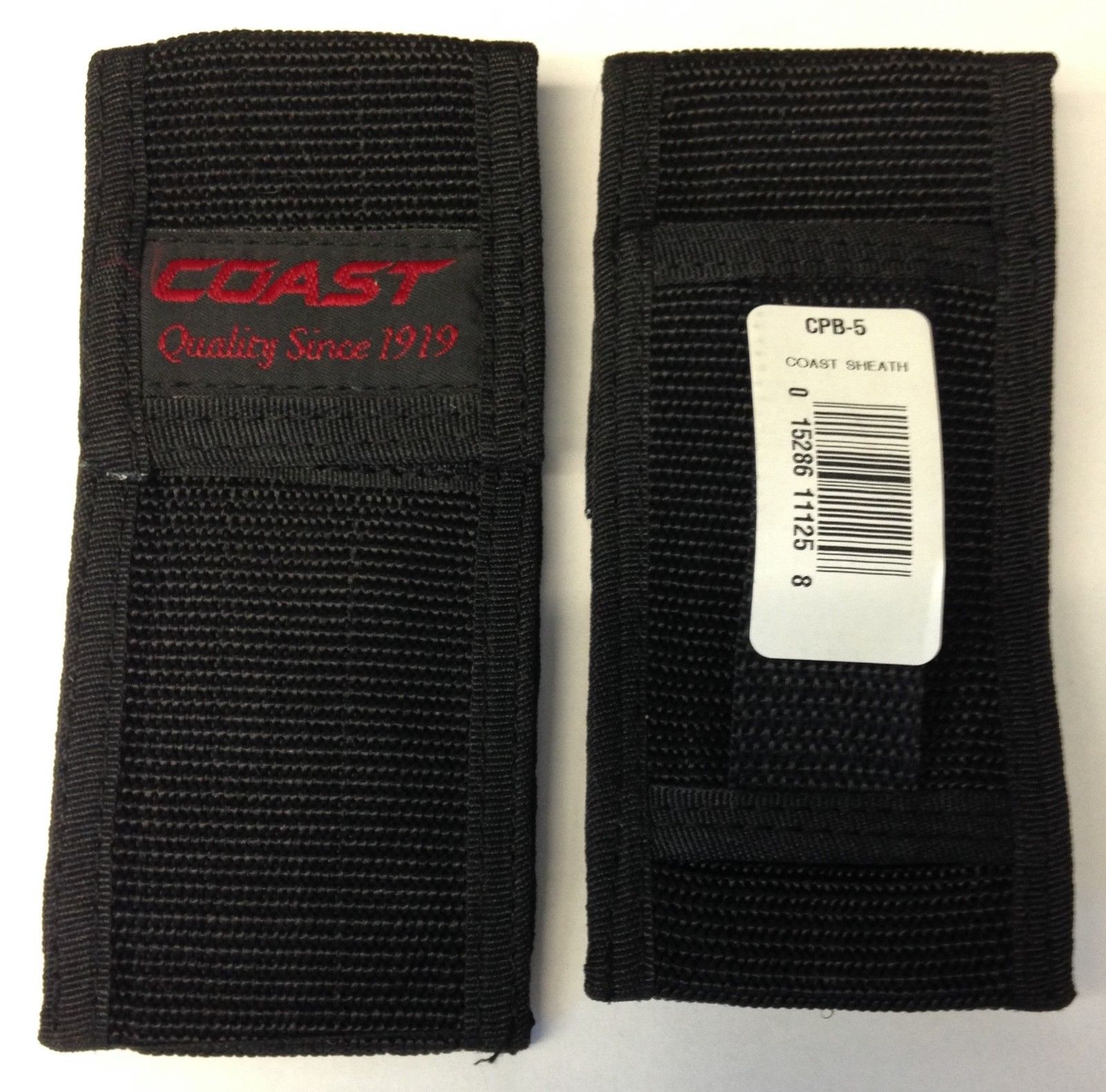 Coast CPB-5 5-3/8" Length Nylon Flashlight Or Knife Sheath 2pcs.