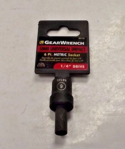 Gearwrench 5mm Universal Impact Socket 1/4" Drive 6pt 84159