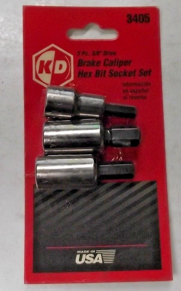 KD Tools 3405 Brake Caliper Hex Bit Socket Set USA