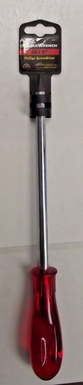 GearWrench 82721  #4 x 8" Phillips Screwdriver with Round Shank Magnetic Tip