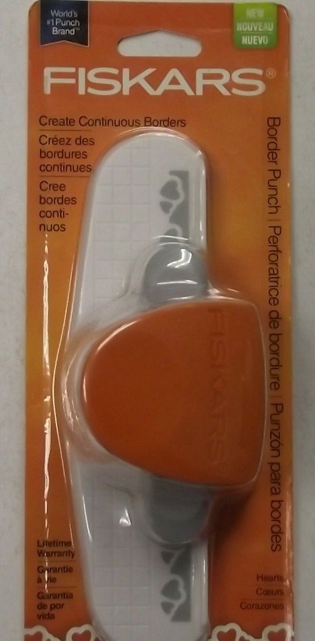 Fiskars 105650-1001 Border Punch Hearts