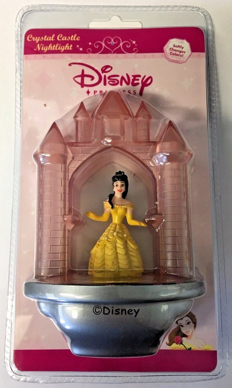 Disney Princess 3052 Belle Beauty & The Beast Crystal Castle Night Light