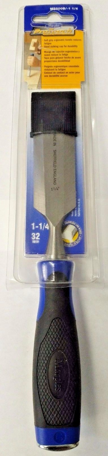 Irwin Marples MS500B/1-1/4" Pro Touch Chisel With Striking Cap England