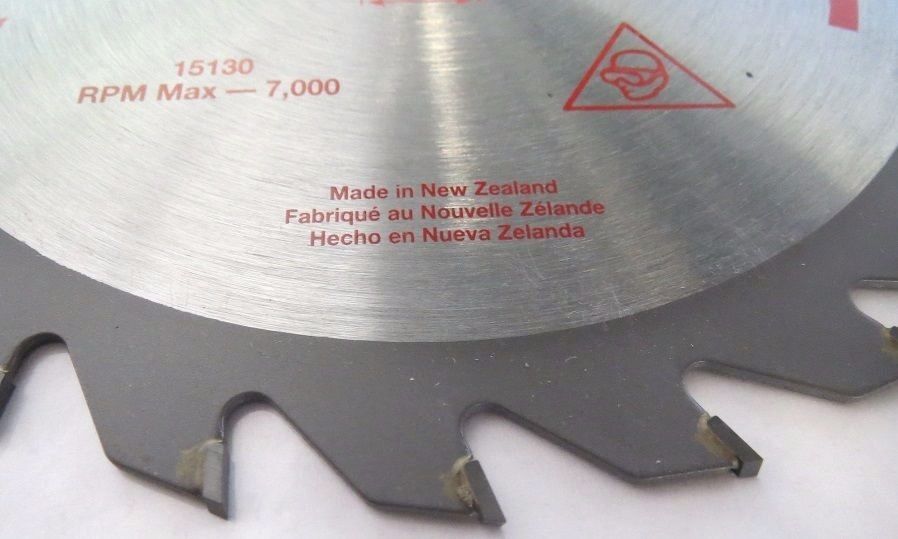 Irwin Sprint 15130 7-1/4" X 24 Tooth Carbide Saw Blade New Zealand Bulk