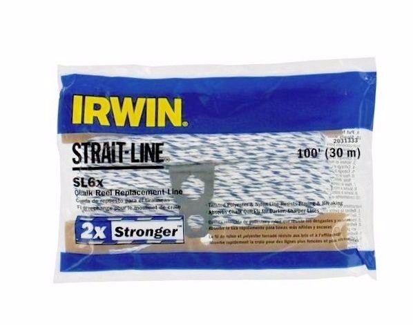 Irwin 2031333 Strait-Line Chalk Reel Replacement Line Nylon / Polyester 100'