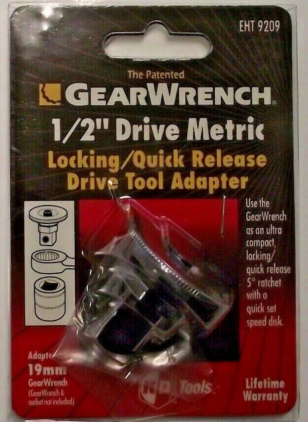 GearWrench 9209 Wrench Drive Adapter 1/2" Drive Square With Speed Wheel