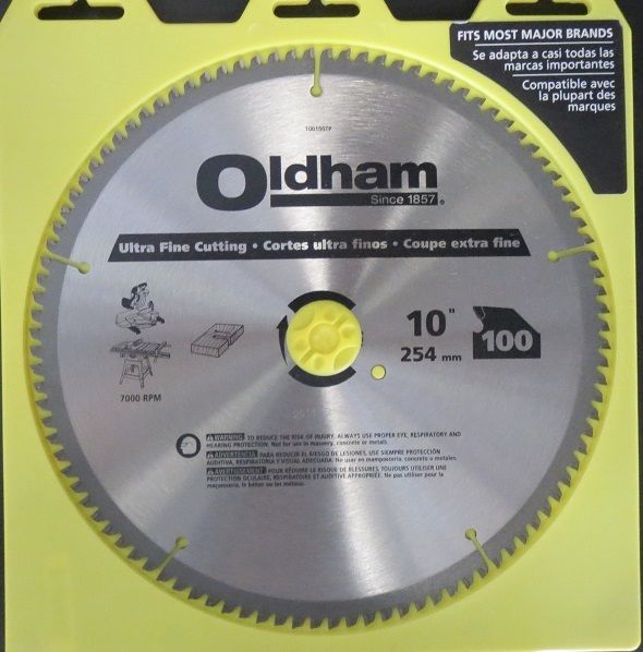 Oldham 100100TP 10" x 100T Ultra Fine Cutting Saw Blade