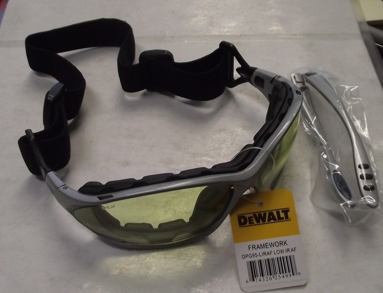 DEWALT DPG95-LIRAF FrameWork Safety Glasses With Low IR Anti-Fog Lens