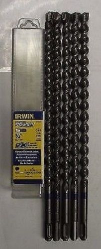 Irwin 4935467 1/2" x 12" Sds-Plus Carbide Tip 2X Hammer Drill Bits 5pcs.