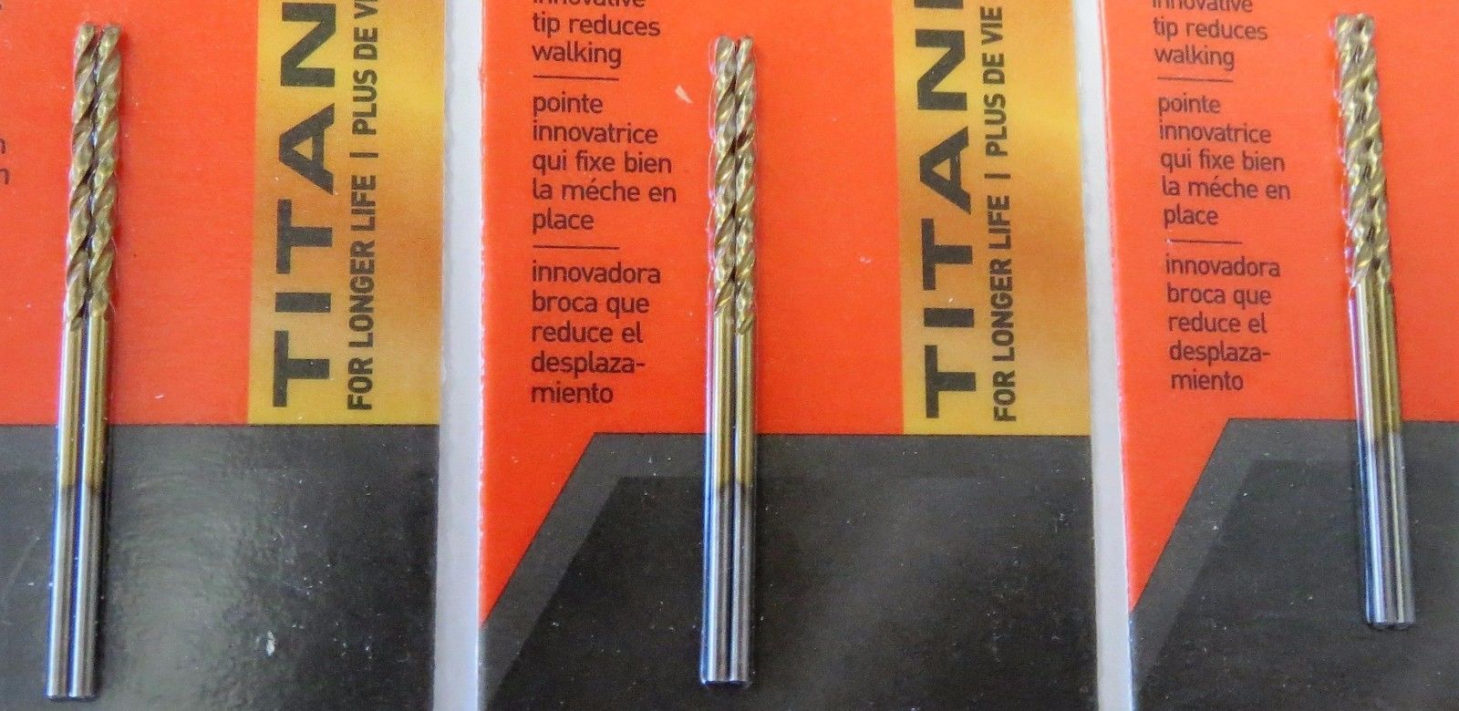 Black & Decker 19200 Titanium Metal Plastic & Wood 1/16" Bullet Drill Bit 3 PKS