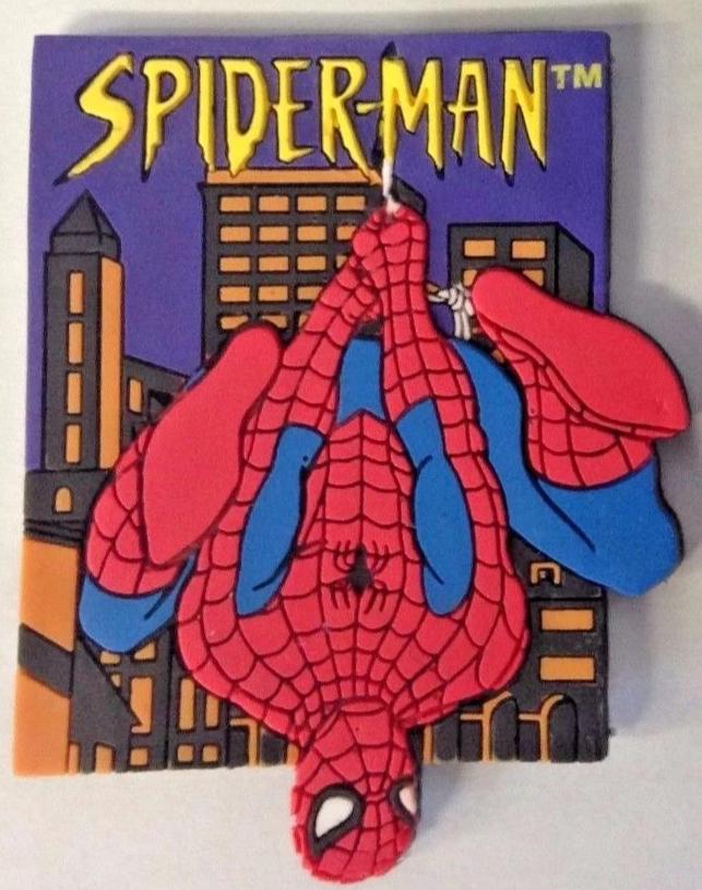 Spiderman UPS1 Marvel Rubber Upside Down Fridge Magnet 2-3/8" x 1-7/8" (1 Piece)