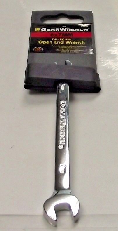 Gearwrench 81792 6mm x 7mm Full Polish Open End Wrench